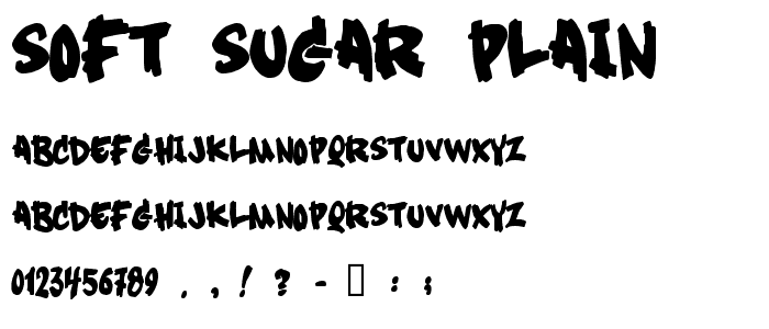 Soft Sugar plain font